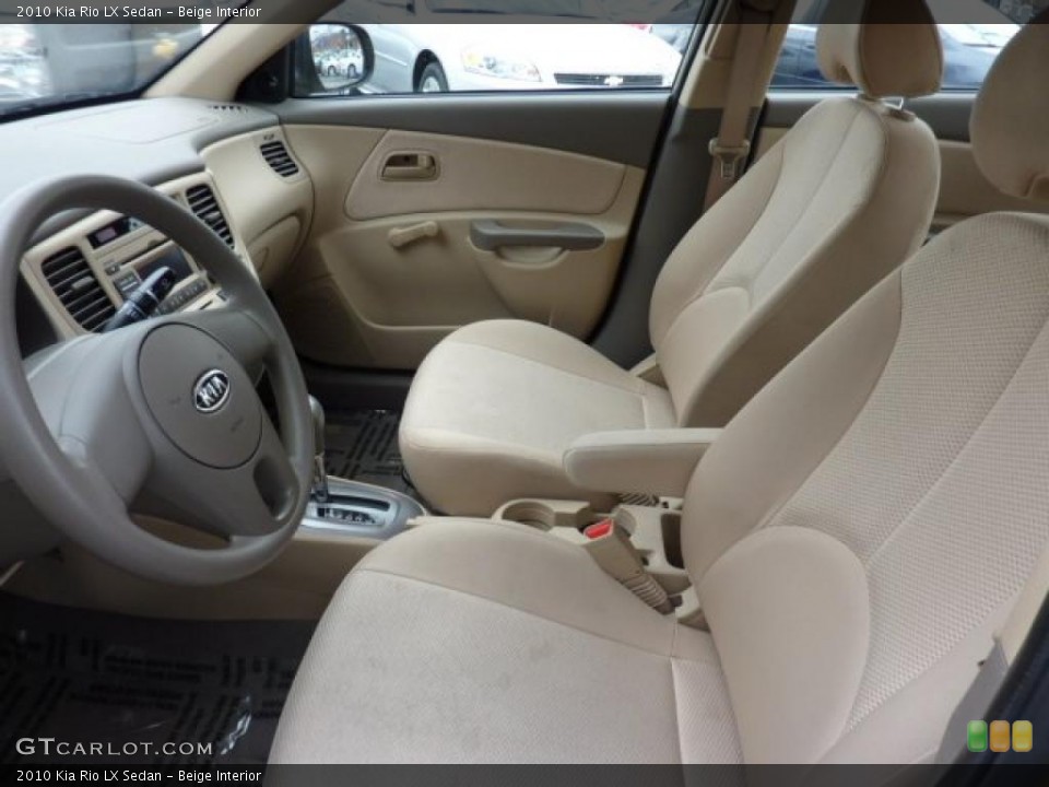 Beige Interior Photo for the 2010 Kia Rio LX Sedan #47550560