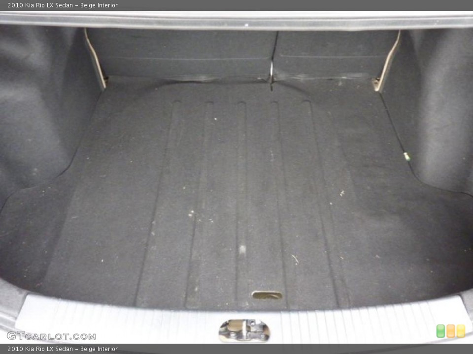 Beige Interior Trunk for the 2010 Kia Rio LX Sedan #47550650