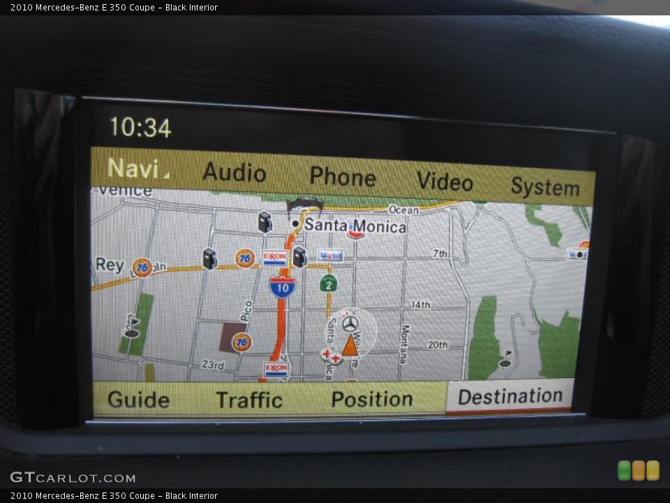 Black Interior Navigation for the 2010 Mercedes-Benz E 350 Coupe #47552789