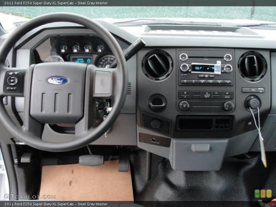 Steel Gray Interior Dashboard for the 2011 Ford F250 Super Duty XL SuperCab #47552864