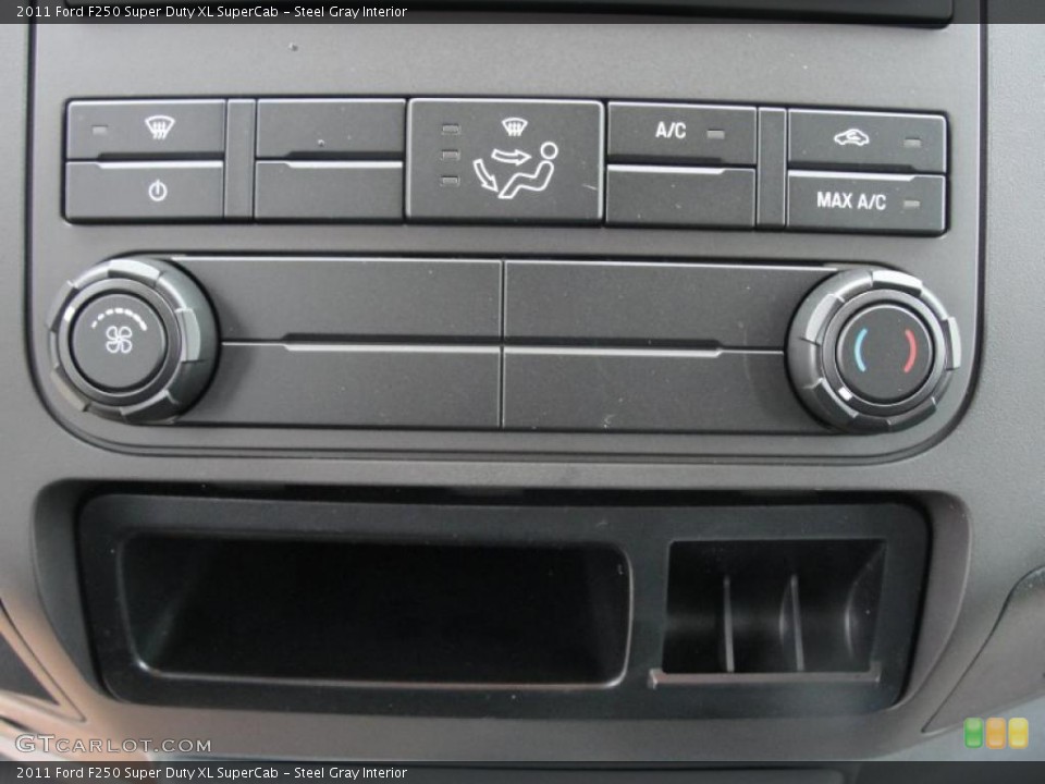 Steel Gray Interior Controls for the 2011 Ford F250 Super Duty XL SuperCab #47552912