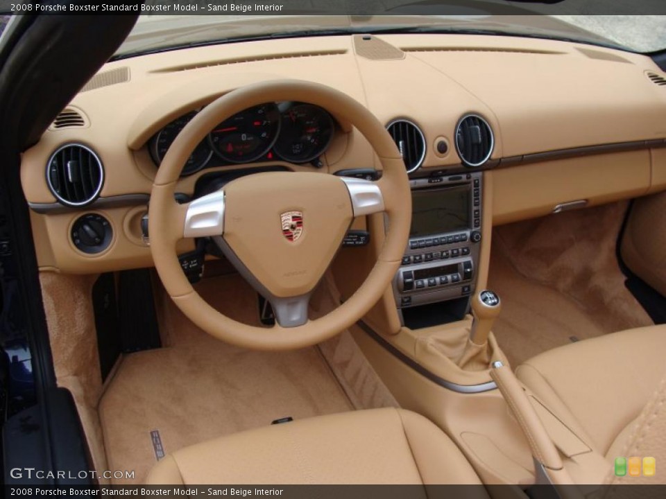 Sand Beige Interior Dashboard for the 2008 Porsche Boxster  #47553218