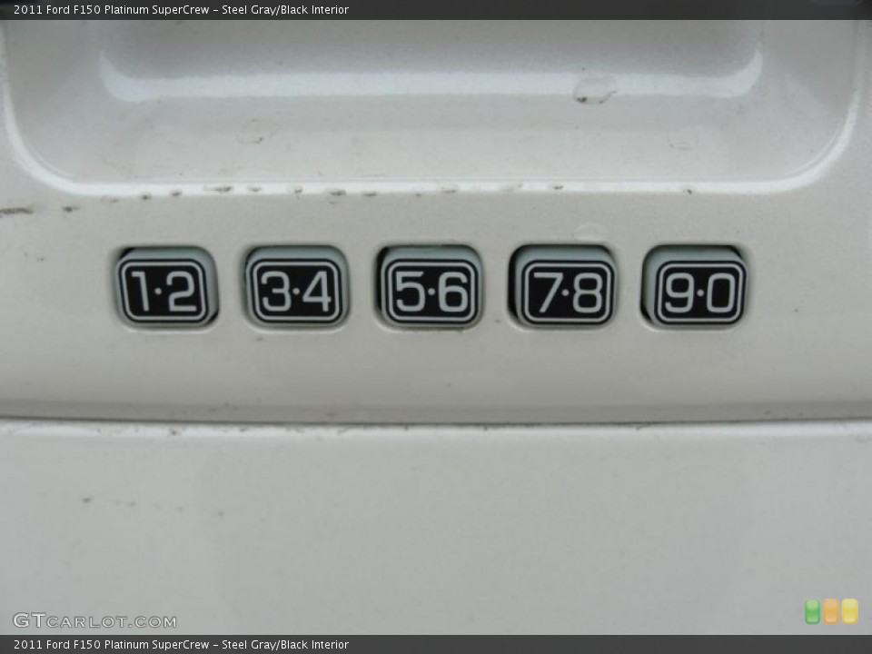 Steel Gray/Black Interior Controls for the 2011 Ford F150 Platinum SuperCrew #47554418