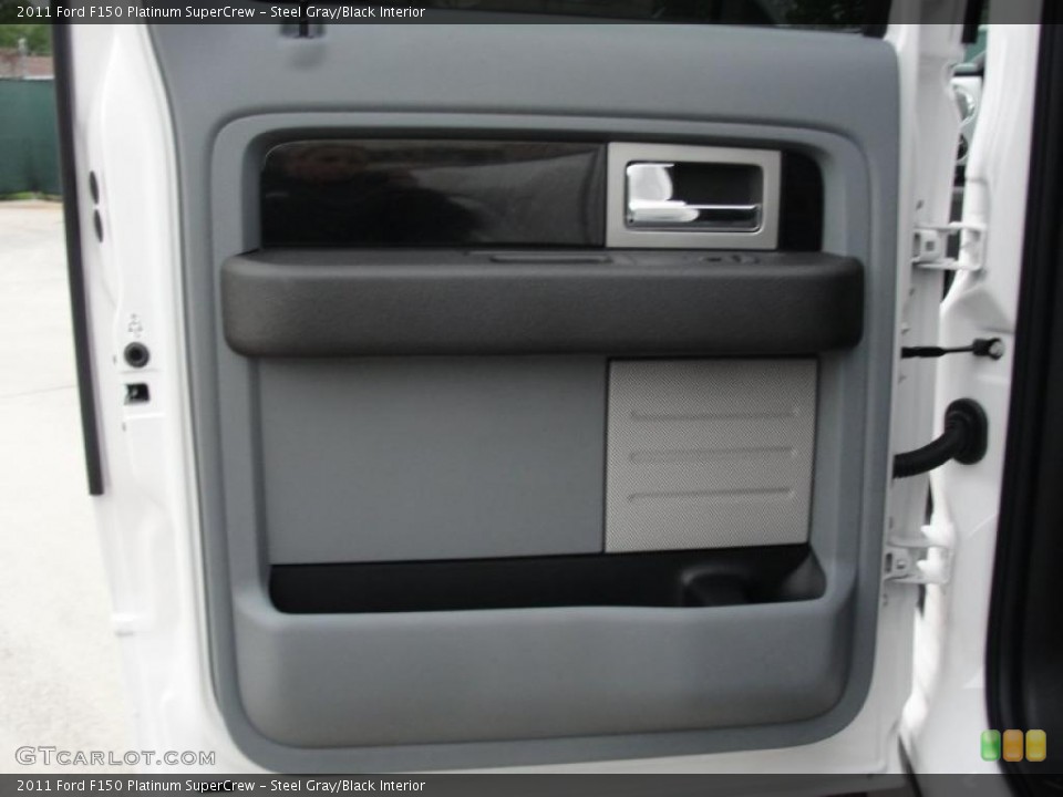 Steel Gray/Black Interior Door Panel for the 2011 Ford F150 Platinum SuperCrew #47554478