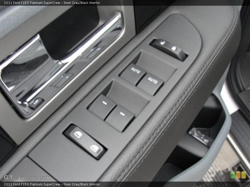 Steel Gray/Black Interior Controls for the 2011 Ford F150 Platinum SuperCrew #47554544
