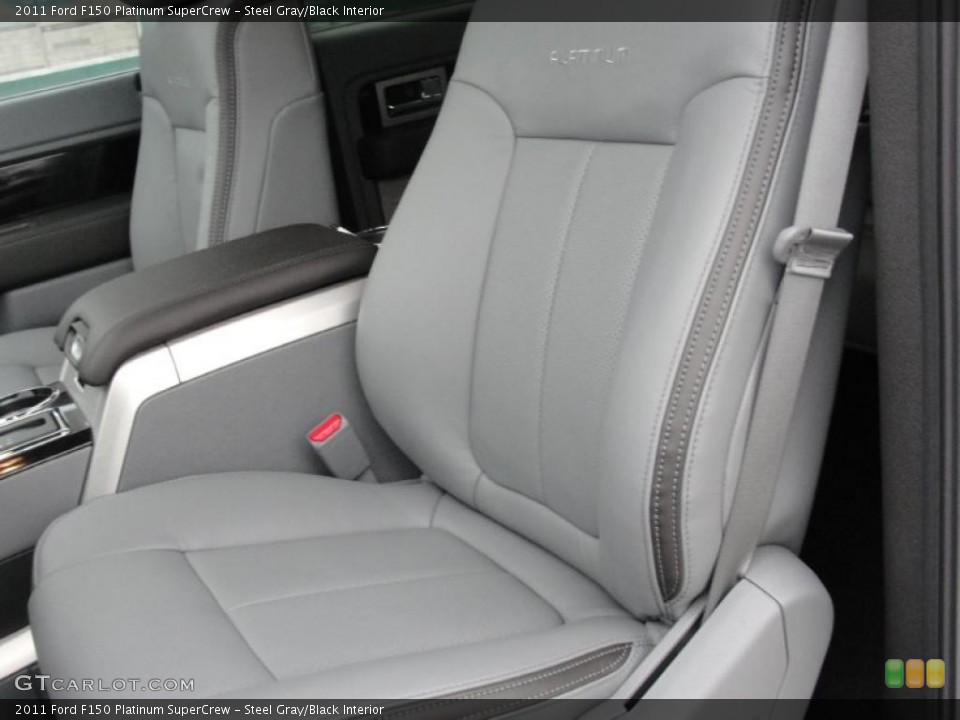 Steel Gray/Black Interior Photo for the 2011 Ford F150 Platinum SuperCrew #47554559