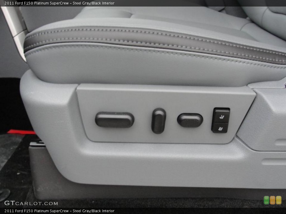 Steel Gray/Black Interior Controls for the 2011 Ford F150 Platinum SuperCrew #47554574
