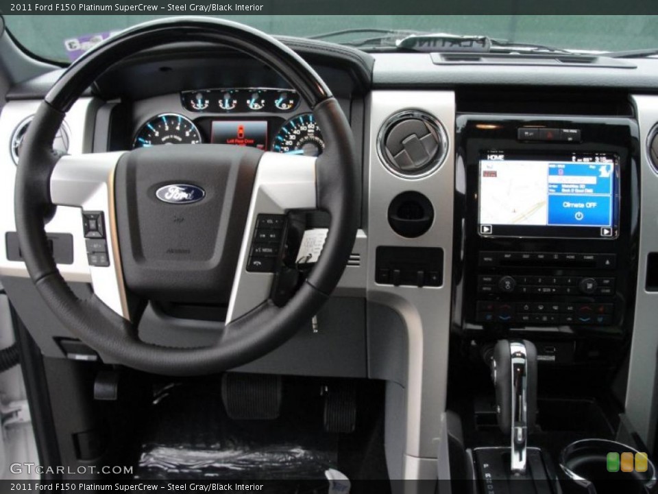 Steel Gray/Black Interior Dashboard for the 2011 Ford F150 Platinum SuperCrew #47554598