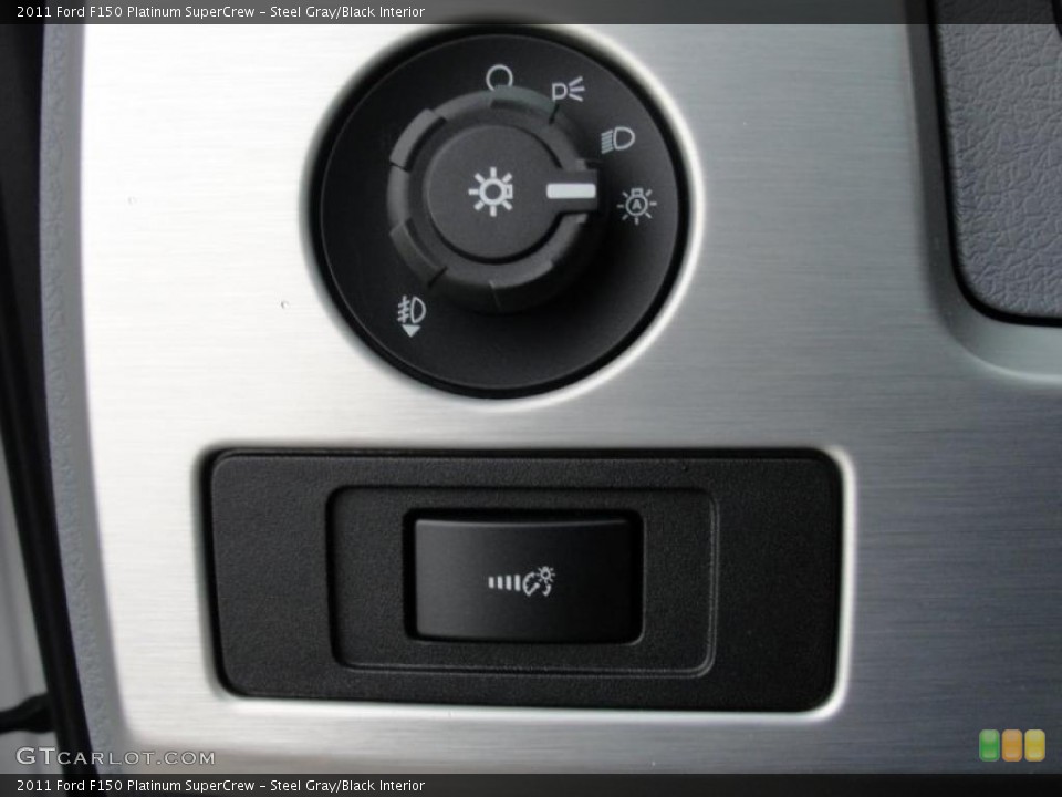 Steel Gray/Black Interior Controls for the 2011 Ford F150 Platinum SuperCrew #47554748