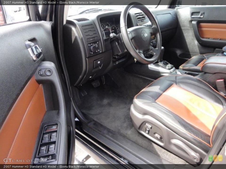 Ebony Black/Morocco Interior Photo for the 2007 Hummer H3  #47555786