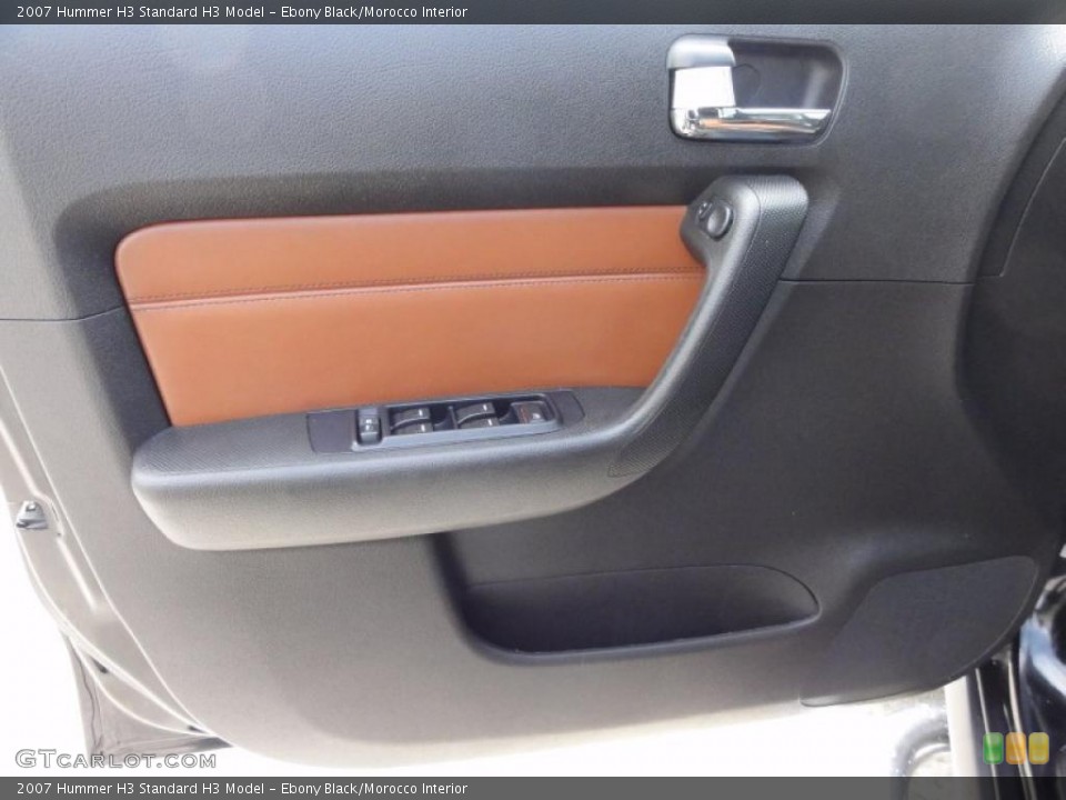 Ebony Black/Morocco Interior Door Panel for the 2007 Hummer H3  #47555801