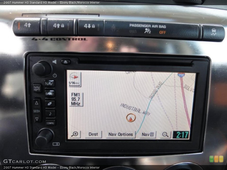Ebony Black/Morocco Interior Navigation for the 2007 Hummer H3  #47556248