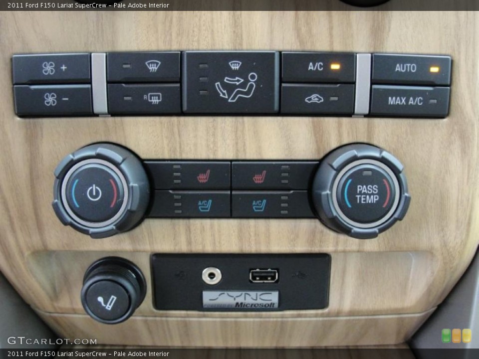 Pale Adobe Interior Controls for the 2011 Ford F150 Lariat SuperCrew #47557079