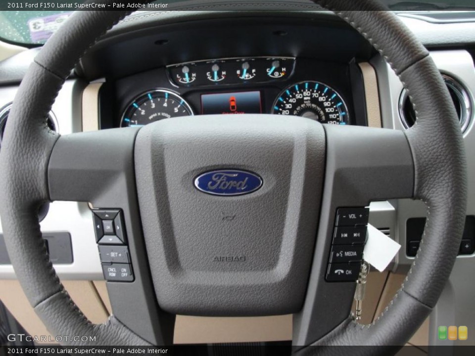 Pale Adobe Interior Steering Wheel for the 2011 Ford F150 Lariat SuperCrew #47557124