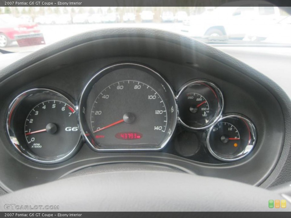 Ebony Interior Gauges for the 2007 Pontiac G6 GT Coupe #47557793