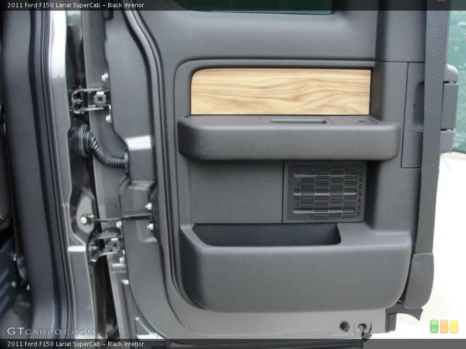 Black Interior Door Panel for the 2011 Ford F150 Lariat SuperCab #47558102