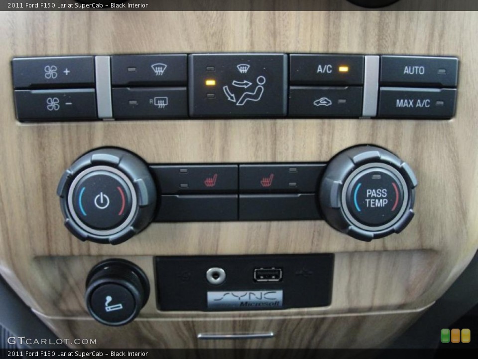 Black Interior Controls for the 2011 Ford F150 Lariat SuperCab #47558264