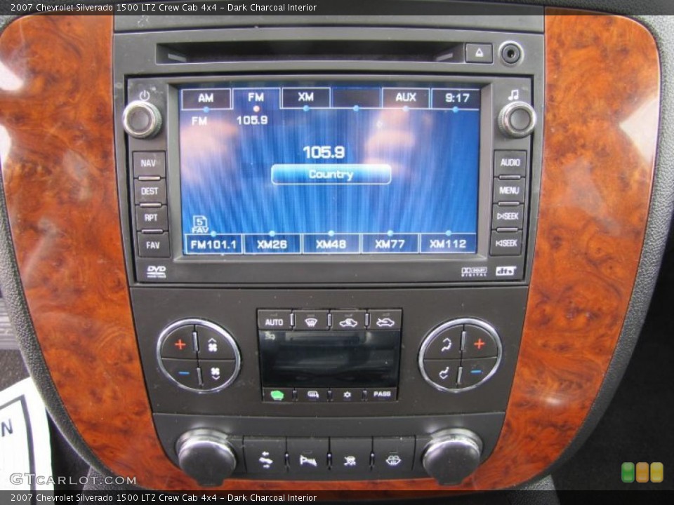 Dark Charcoal Interior Controls for the 2007 Chevrolet Silverado 1500 LTZ Crew Cab 4x4 #47559029