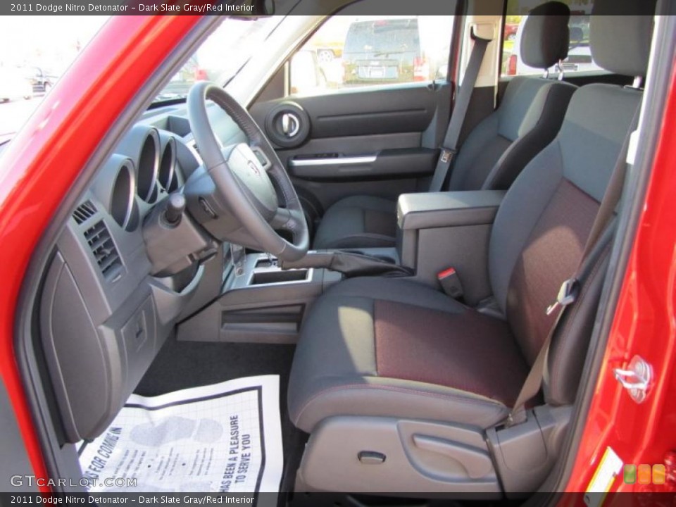 Dark Slate Gray/Red Interior Photo for the 2011 Dodge Nitro Detonator #47559359