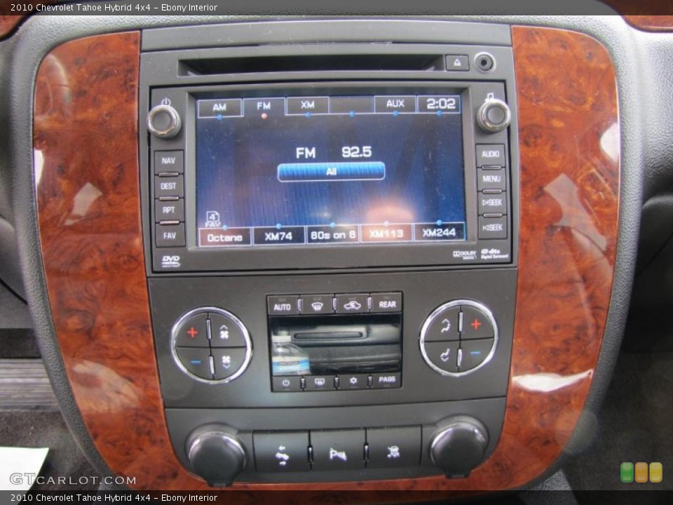 Ebony Interior Controls for the 2010 Chevrolet Tahoe Hybrid 4x4 #47559980