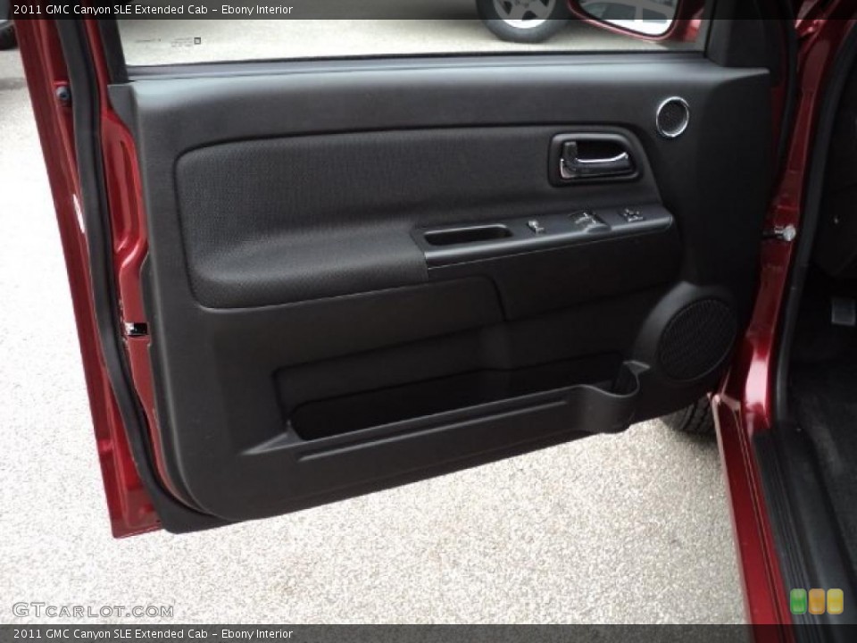 Ebony Interior Door Panel for the 2011 GMC Canyon SLE Extended Cab #47561756