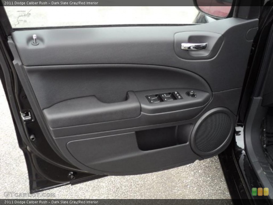 Dark Slate Gray/Red Interior Door Panel for the 2011 Dodge Caliber Rush #47562392