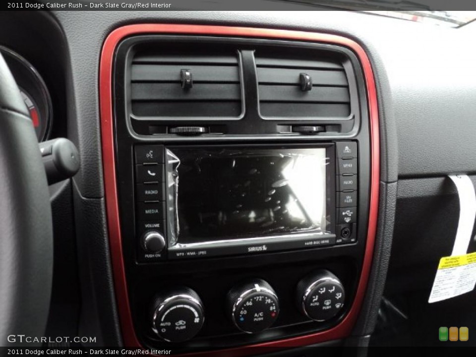 Dark Slate Gray/Red Interior Controls for the 2011 Dodge Caliber Rush #47562437