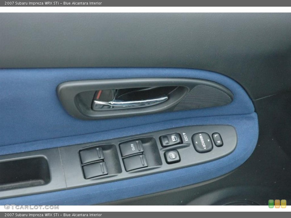 Blue Alcantara Interior Controls for the 2007 Subaru Impreza WRX STi #47563922