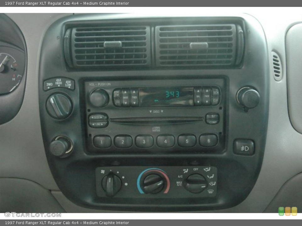Medium Graphite Interior Controls for the 1997 Ford Ranger XLT Regular Cab 4x4 #47564366