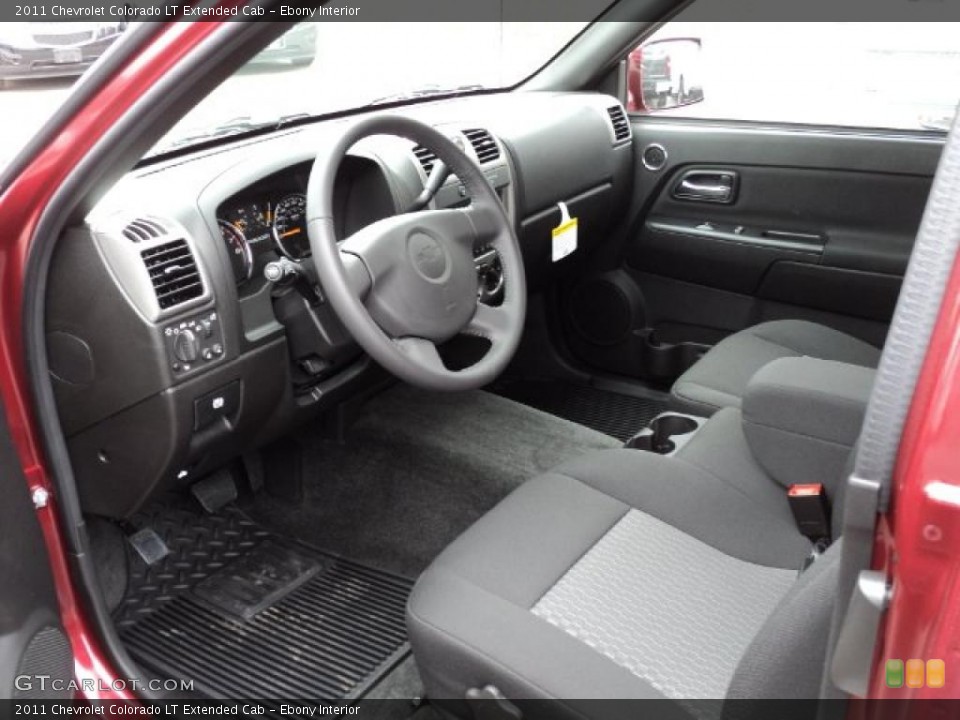 Ebony Interior Prime Interior for the 2011 Chevrolet Colorado LT Extended Cab #47564930