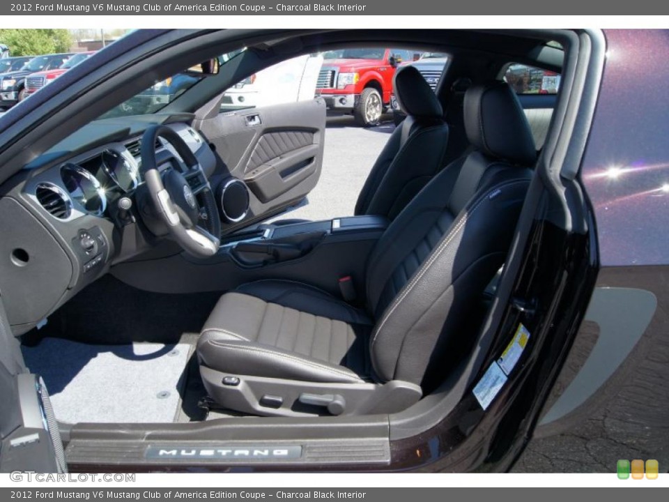 Charcoal Black Interior Photo for the 2012 Ford Mustang V6 Mustang Club of America Edition Coupe #47565596