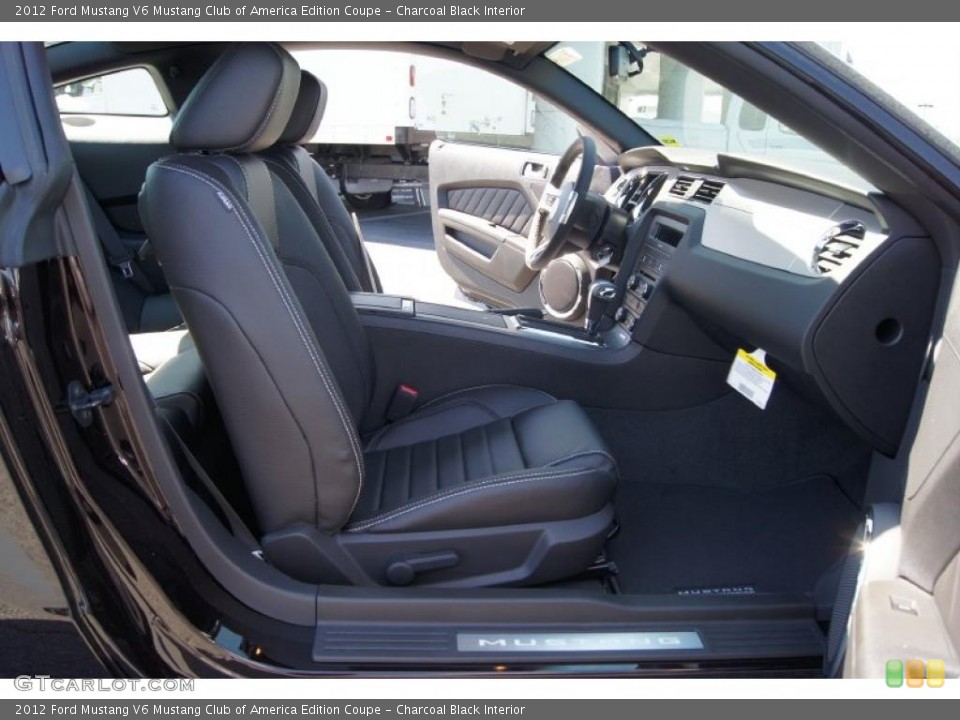 Charcoal Black Interior Photo for the 2012 Ford Mustang V6 Mustang Club of America Edition Coupe #47565650