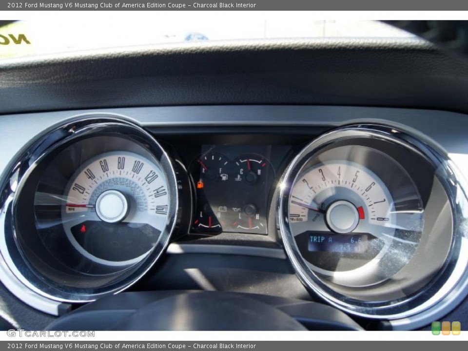 Charcoal Black Interior Gauges for the 2012 Ford Mustang V6 Mustang Club of America Edition Coupe #47565767