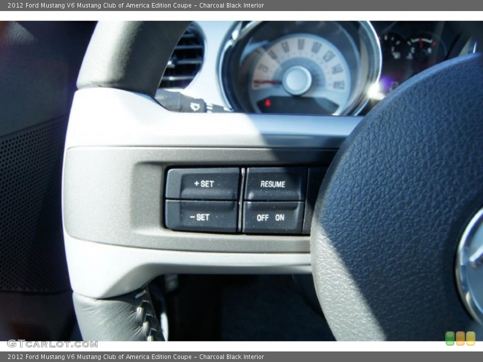Charcoal Black Interior Controls for the 2012 Ford Mustang V6 Mustang Club of America Edition Coupe #47565782
