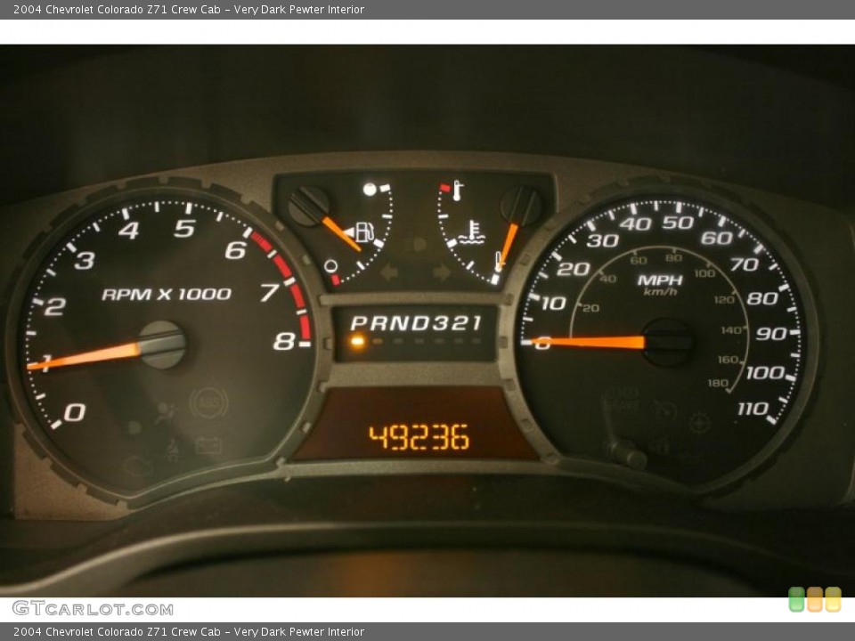Very Dark Pewter Interior Gauges for the 2004 Chevrolet Colorado Z71 Crew Cab #47567339