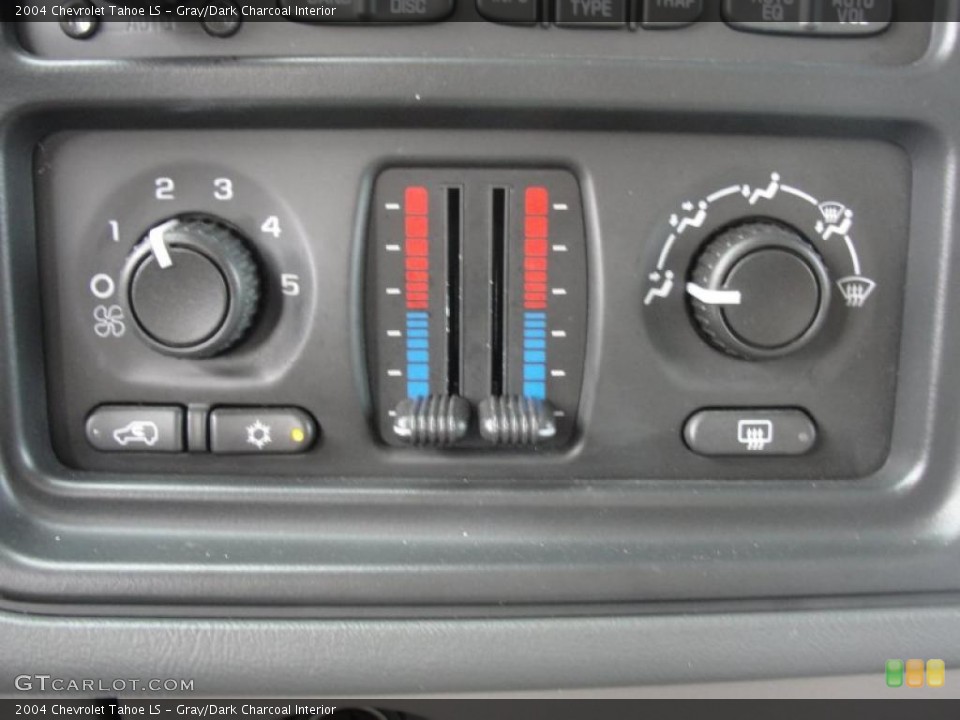 Gray/Dark Charcoal Interior Controls for the 2004 Chevrolet Tahoe LS #47569496