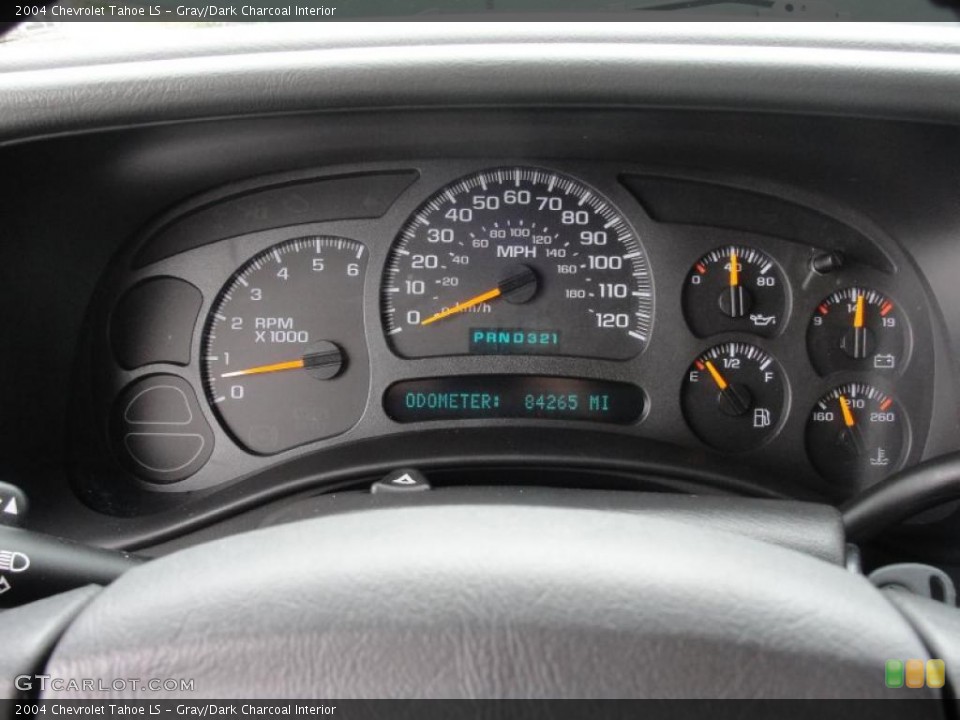 Gray/Dark Charcoal Interior Gauges for the 2004 Chevrolet Tahoe LS #47569517