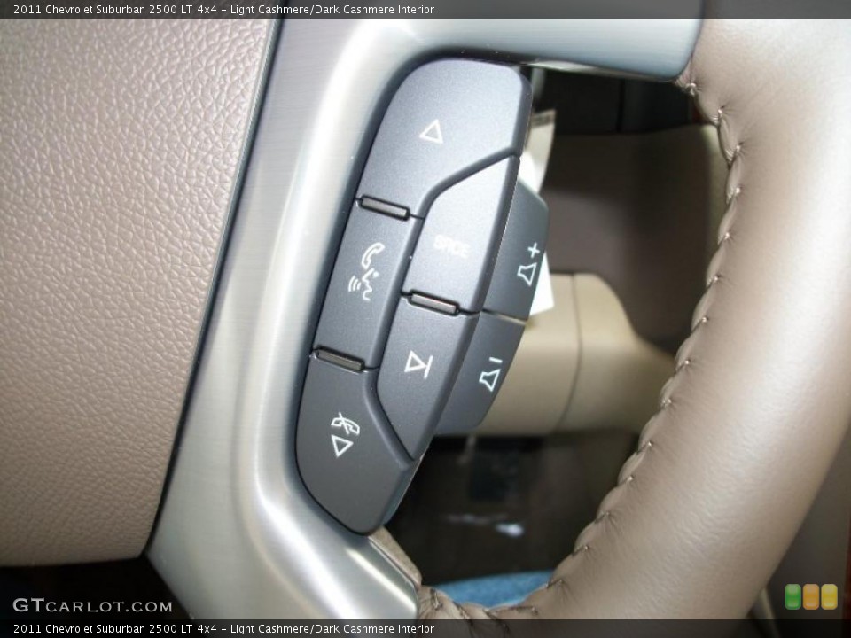 Light Cashmere/Dark Cashmere Interior Controls for the 2011 Chevrolet Suburban 2500 LT 4x4 #47569535