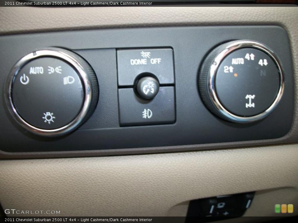 Light Cashmere/Dark Cashmere Interior Controls for the 2011 Chevrolet Suburban 2500 LT 4x4 #47569583