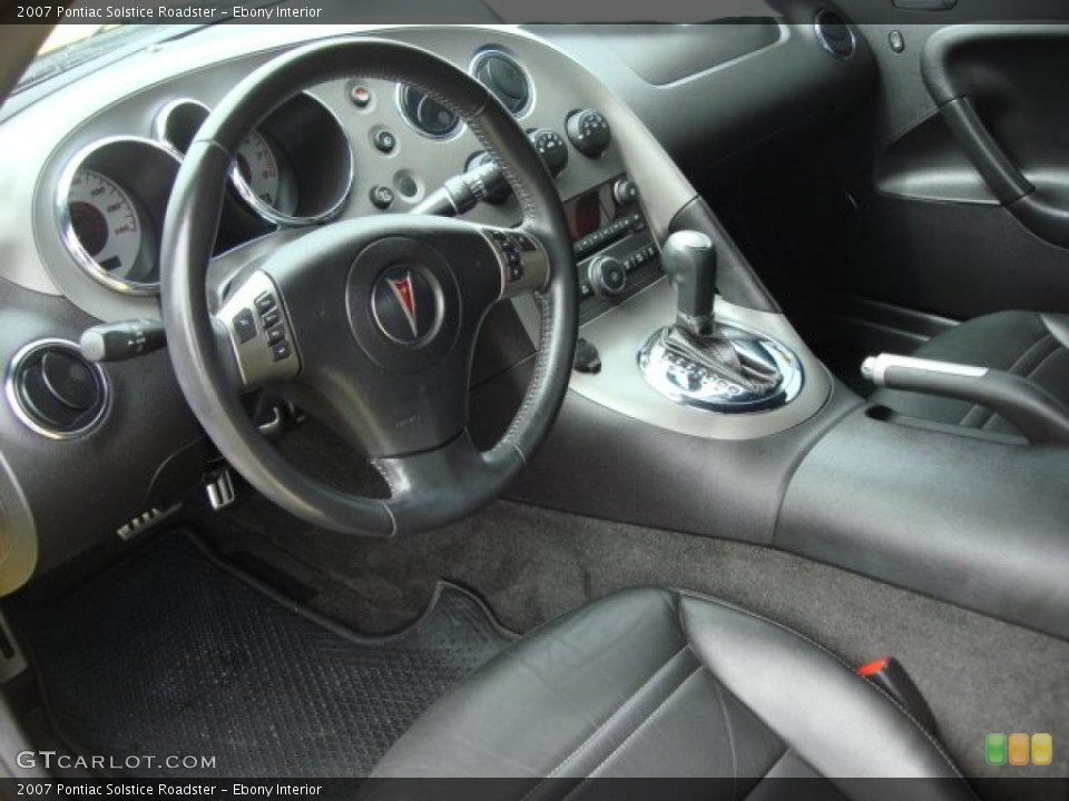 Ebony Interior Prime Interior for the 2007 Pontiac Solstice Roadster #47570108