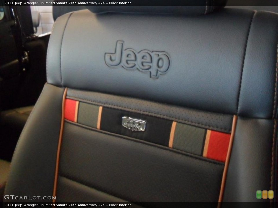 Black Interior Photo for the 2011 Jeep Wrangler Unlimited Sahara 70th Anniversary 4x4 #47572892