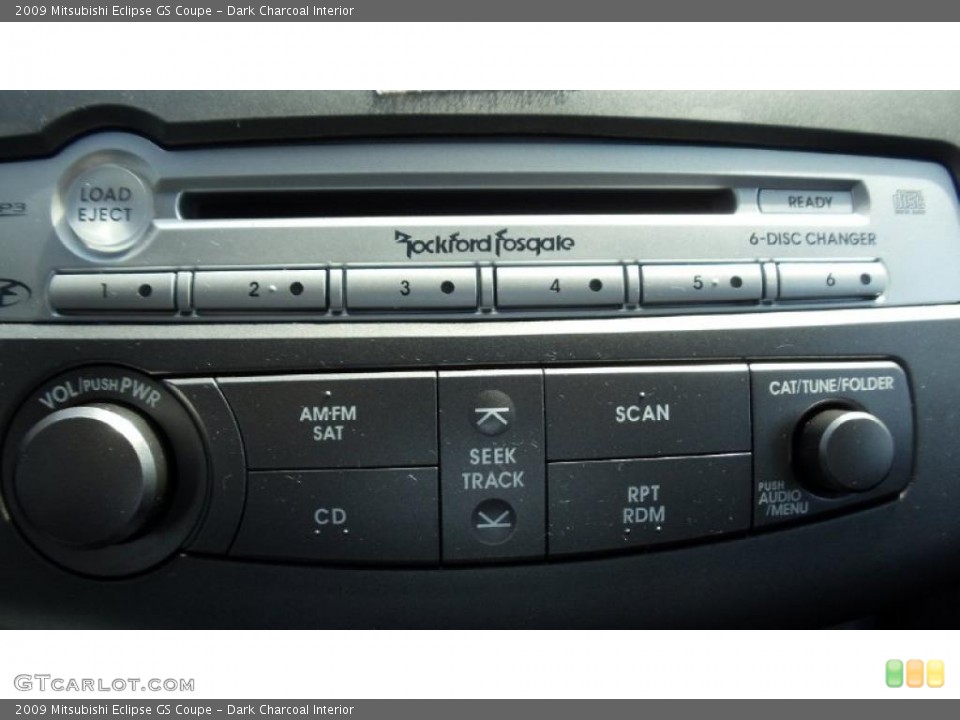 Dark Charcoal Interior Controls for the 2009 Mitsubishi Eclipse GS Coupe #47573183