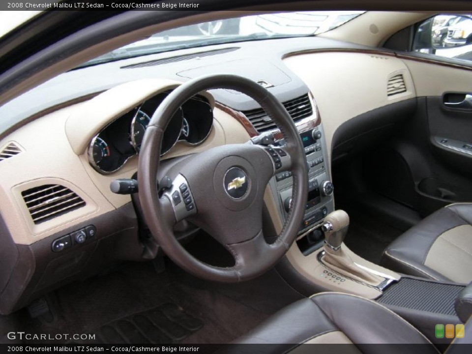 Cocoa/Cashmere Beige Interior Prime Interior for the 2008 Chevrolet Malibu LTZ Sedan #47573717