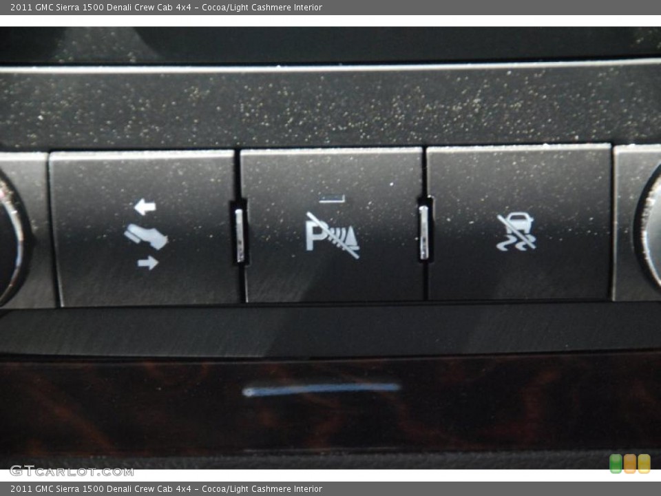 Cocoa/Light Cashmere Interior Controls for the 2011 GMC Sierra 1500 Denali Crew Cab 4x4 #47574371