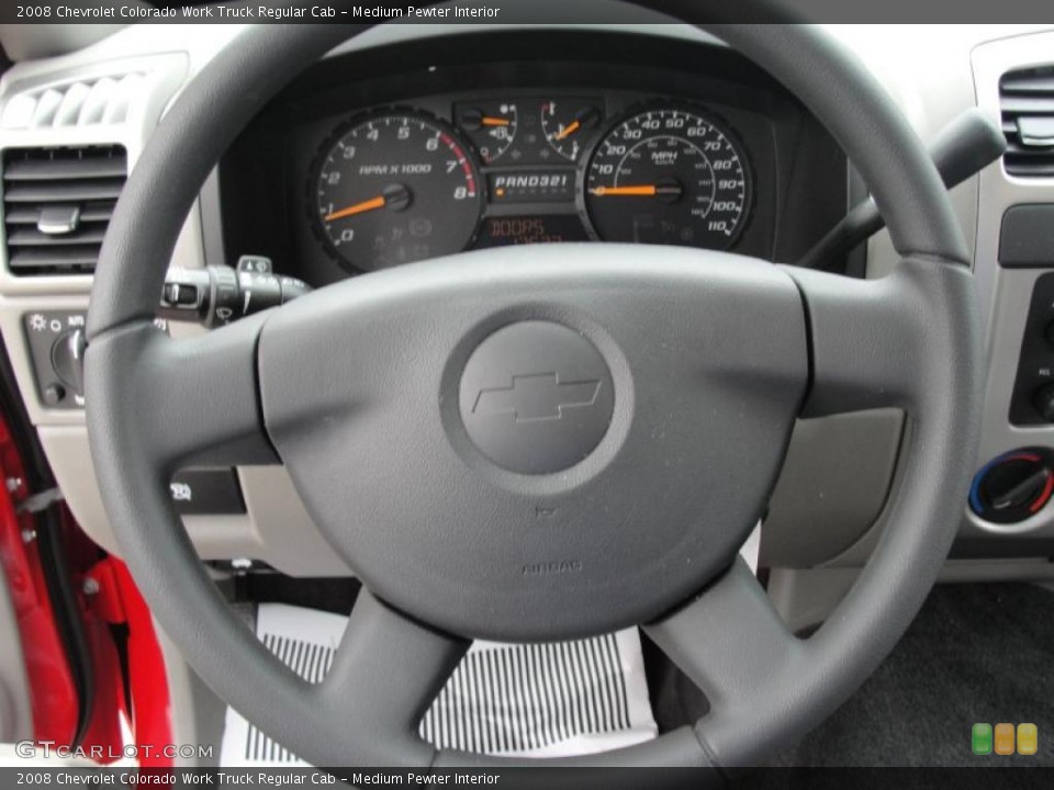 Medium Pewter Interior Steering Wheel for the 2008 Chevrolet Colorado Work Truck Regular Cab #47574593