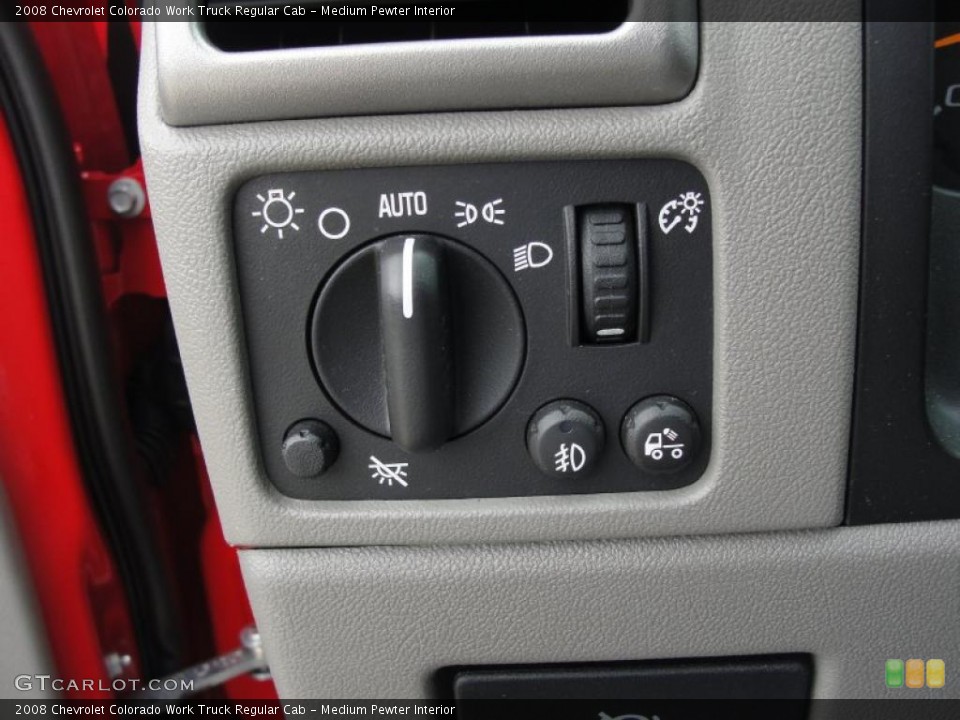 Medium Pewter Interior Controls for the 2008 Chevrolet Colorado Work Truck Regular Cab #47574635