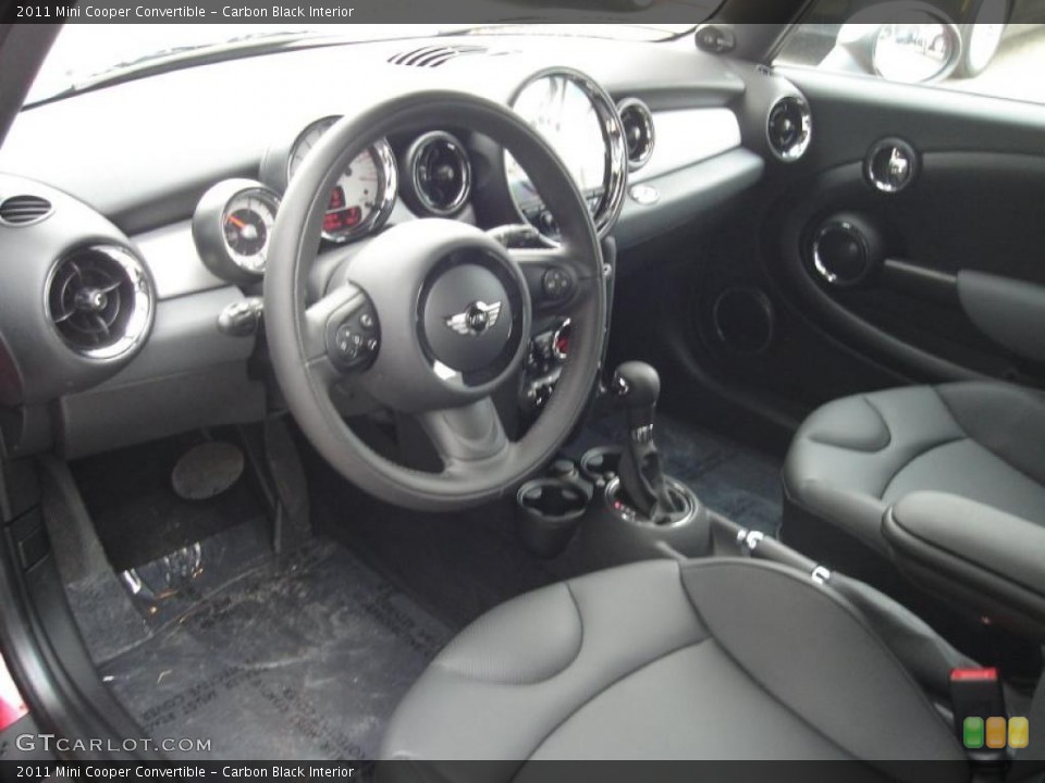 Carbon Black Interior Photo for the 2011 Mini Cooper Convertible #47579345