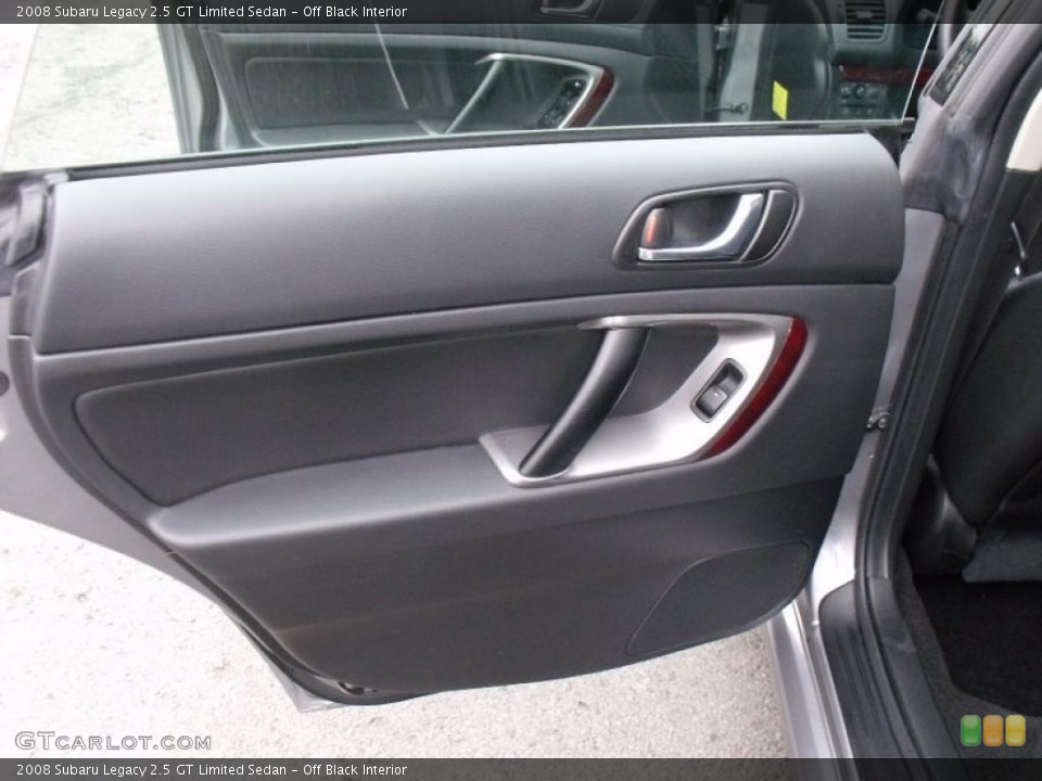 Off Black Interior Door Panel for the 2008 Subaru Legacy 2.5 GT Limited Sedan #47579417