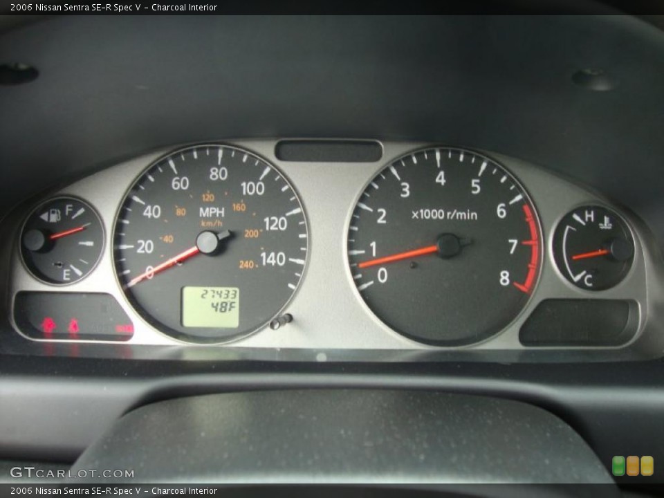 Charcoal Interior Gauges for the 2006 Nissan Sentra SE-R Spec V #47581172