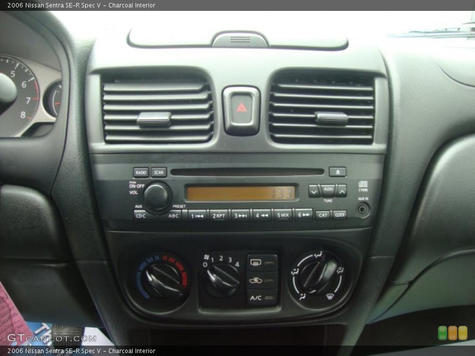 Charcoal Interior Controls for the 2006 Nissan Sentra SE-R Spec V #47581178